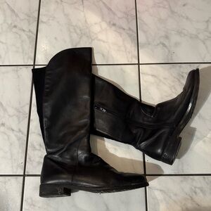 Stuart Weitzman Black Leather Tall Boots